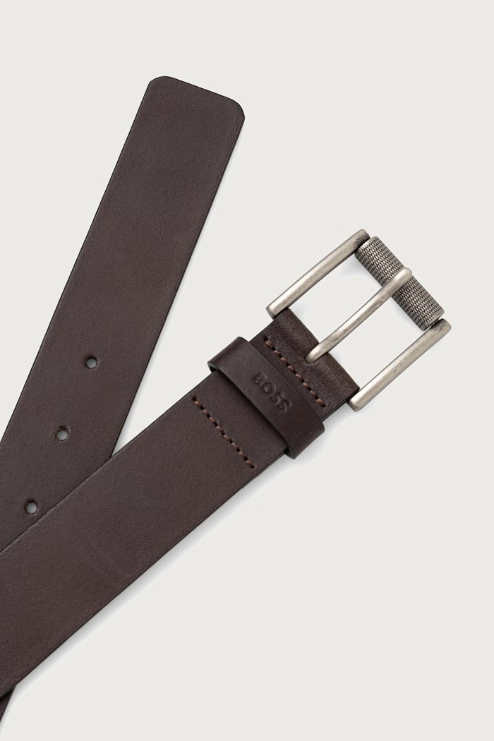 BOSS Remen za muškarce od kože Narrol_Sz35 50572917 smeđa AW26