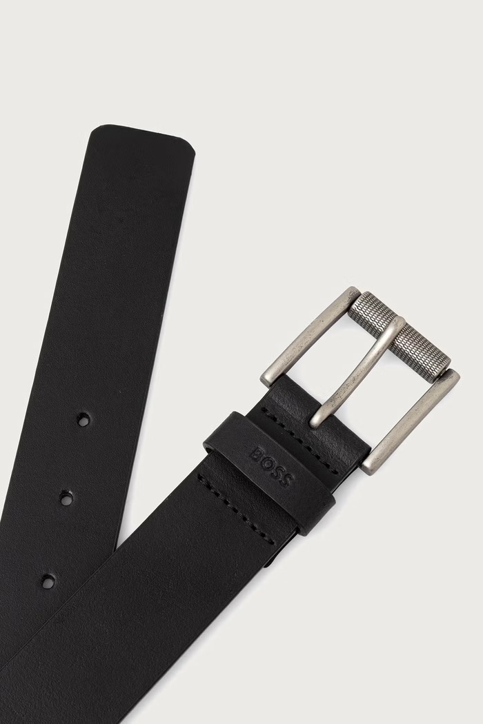 BOSS Remen za muškarce od kože Narrol_Sz35 50572917 crna AW26