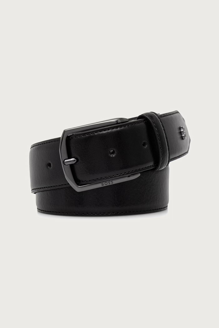 BOSS ζώνη ανδρική δερμάτινη Onnie-BB-Tip_Sz35 μαύρο 50568638