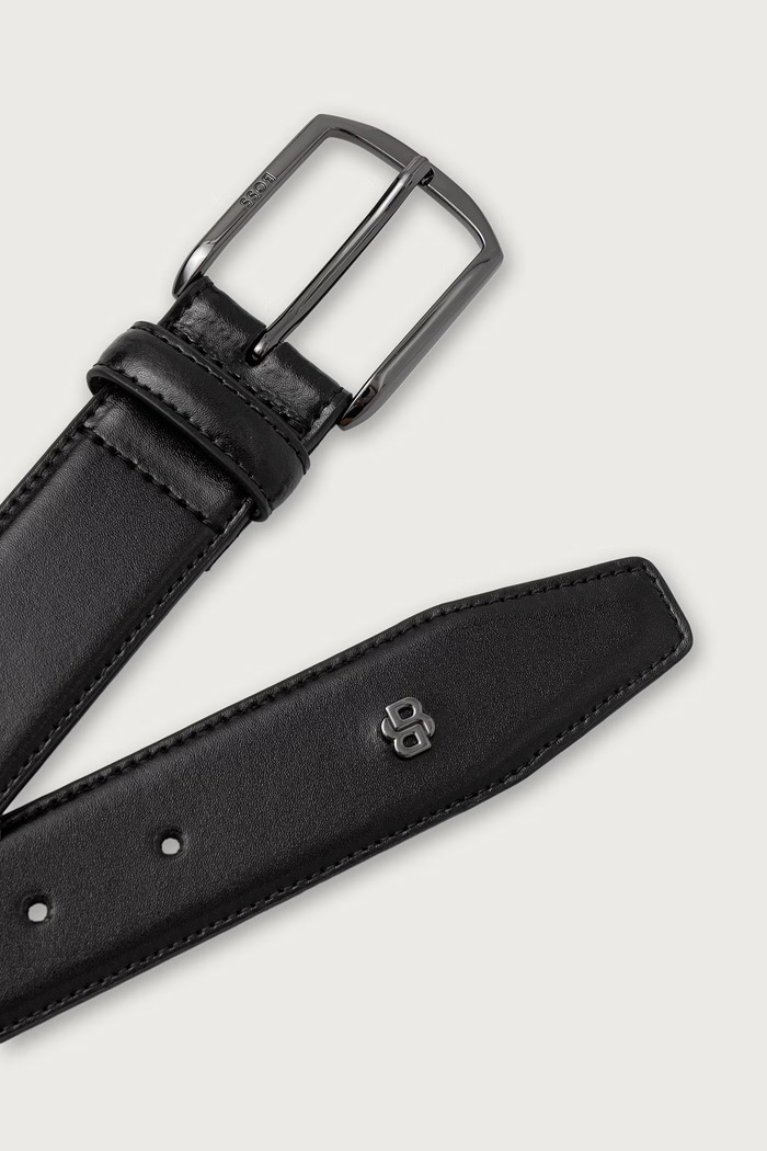 BOSS ζώνη ανδρική δερμάτινη Onnie-BB-Tip_Sz35 50568638 μαύρο AW26