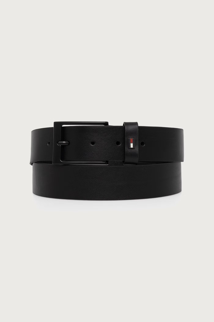 Tommy Hilfiger Pas in etui moški usnjeni AM0AM15260 črna AW26