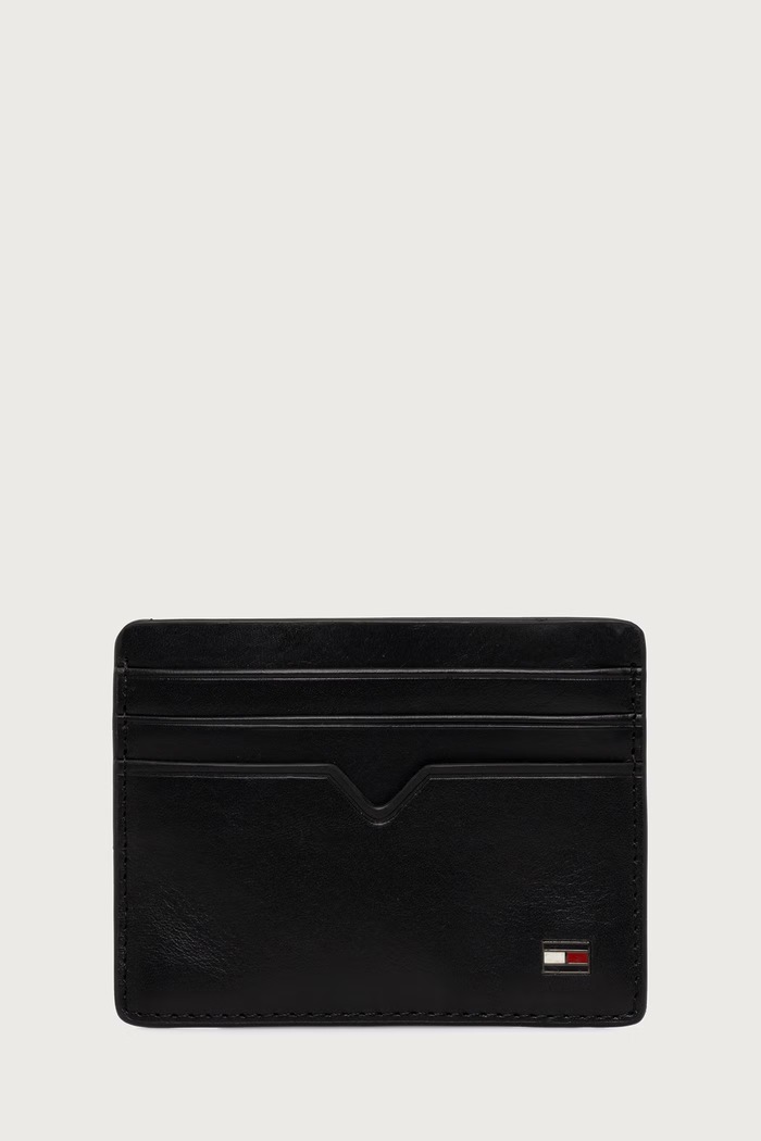 Dodatki Tommy Hilfiger Pas in etui moški usnjeni AM0AM15260 črna