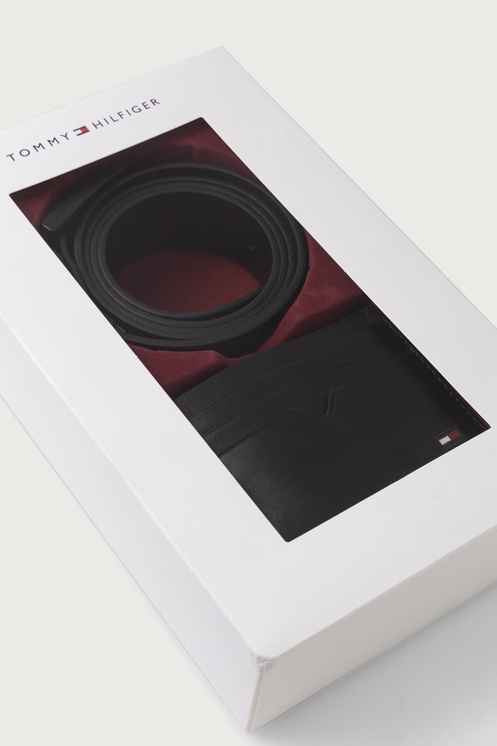 Tommy Hilfiger Pas in etui moški usnjeni AM0AM15260