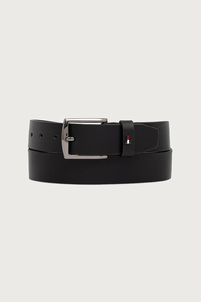 Tommy Hilfiger Pasek męski skórzany czarny AM0AM14814