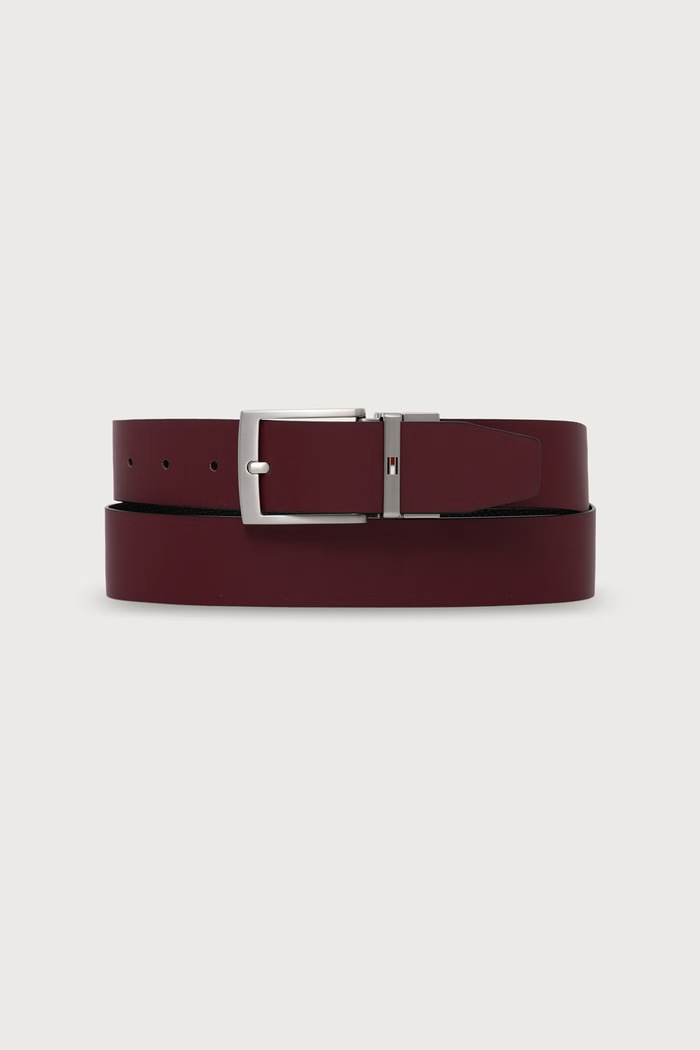 Tommy Hilfiger pasek dwustronny męski skórzany AM0AM14566 czarny AW26