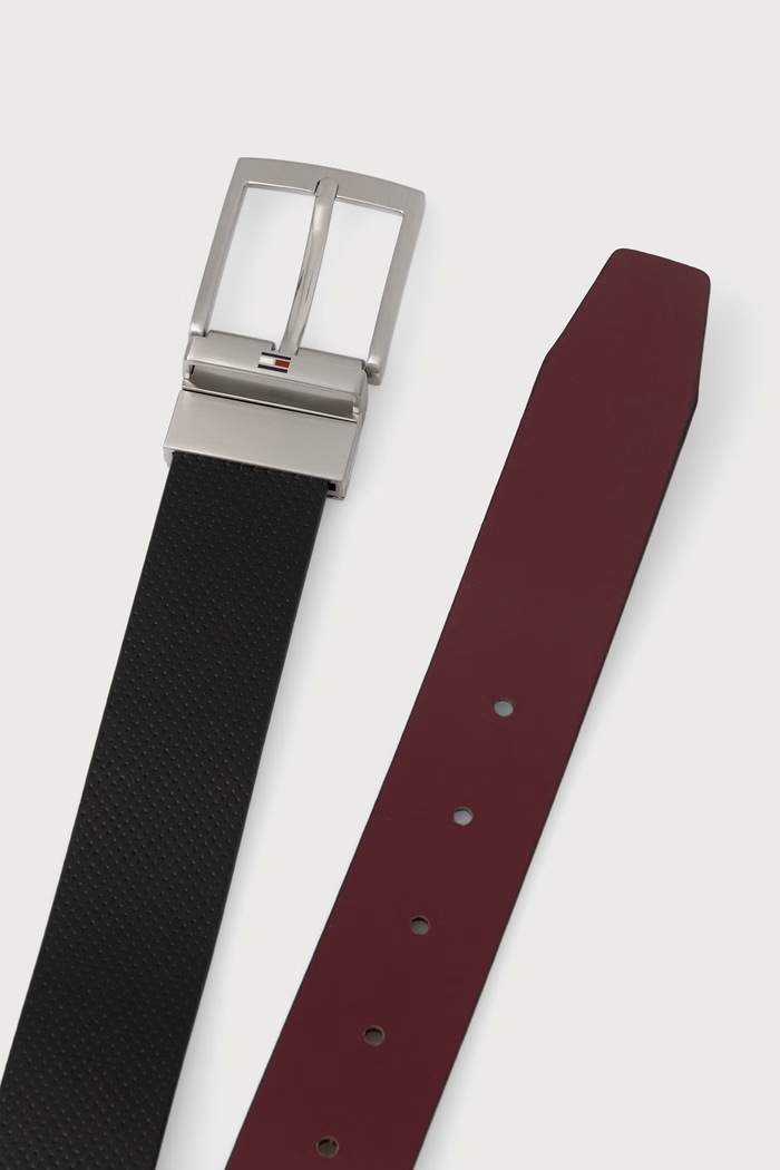 Akcesoria Tommy Hilfiger pasek dwustronny męski skórzany AM0AM14566 czarny