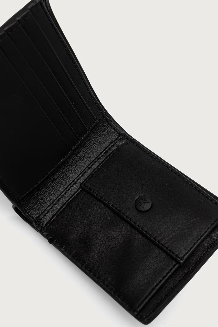Комплект портфейл и колан мъжки от кожа Calvin Klein LV04D0017G черен