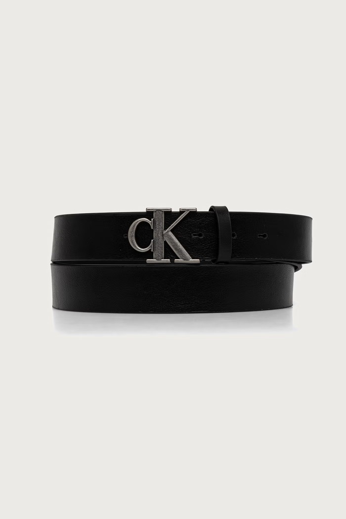 Комплект портфейл и колан мъжки от кожа Calvin Klein черен LV04D0017G
