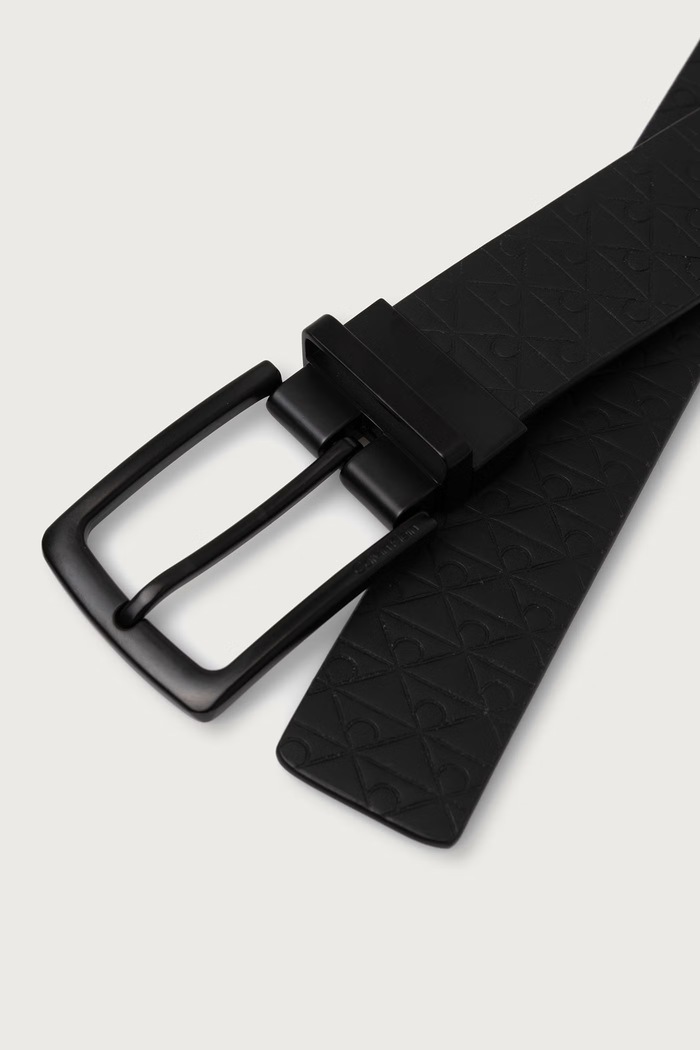 Calvin Klein Ζώνη διπλής όψης ανδρική δερμάτινη LV04D7135G μαύρο AW26