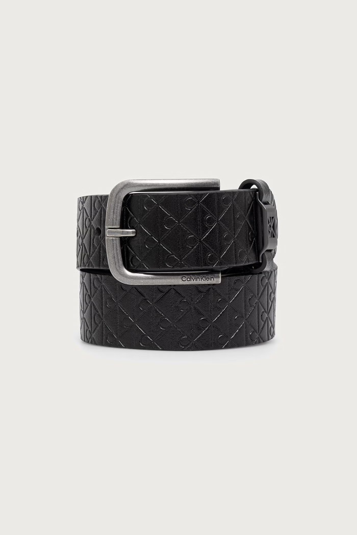 Calvin Klein pasek męski skórzany czarny LV04D7131G