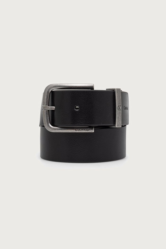 Calvin Klein pasek męski skórzany czarny LV04D7128G