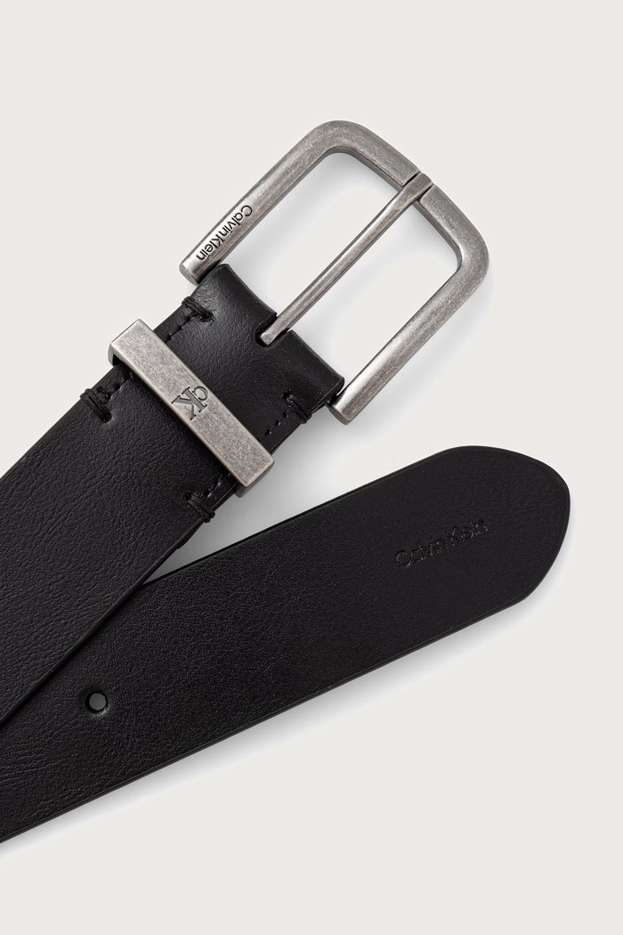 Calvin Klein pasek męski skórzany LV04D7128G czarny AW26