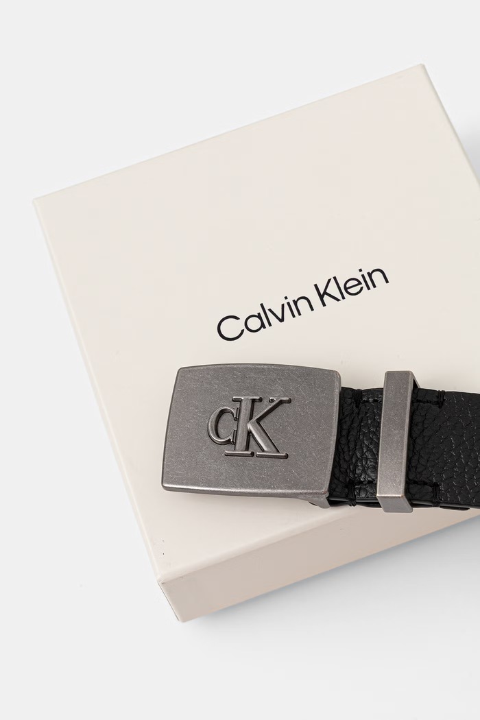 Akcesoria Calvin Klein pasek męski skórzany LV04D7127G czarny