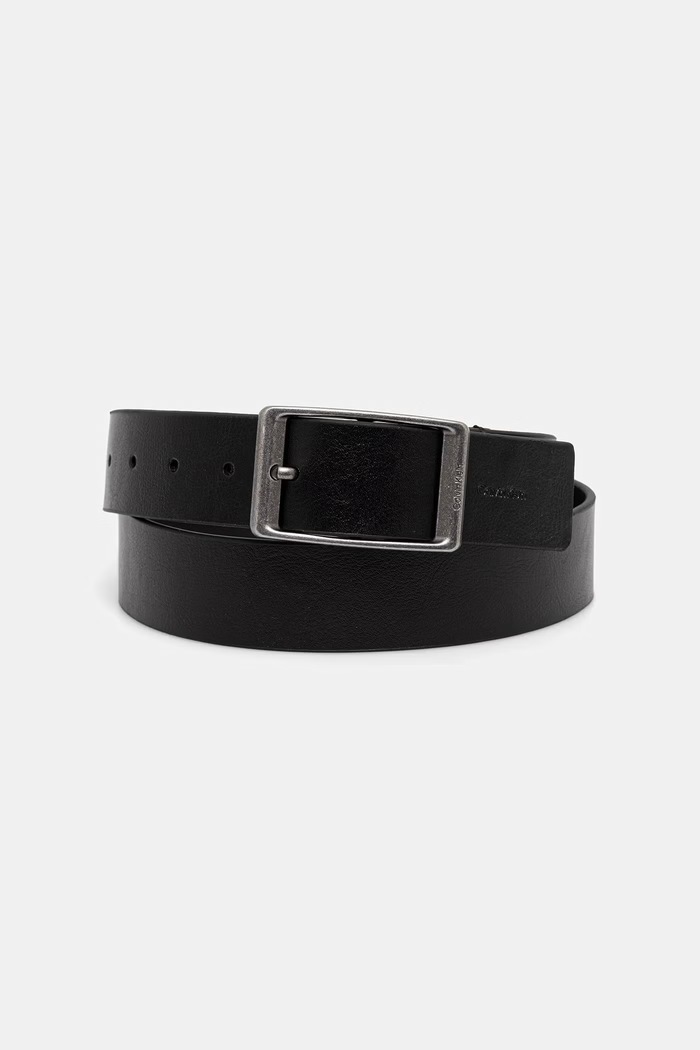 Calvin Klein pasek męski skórzany czarny LV04D7123G