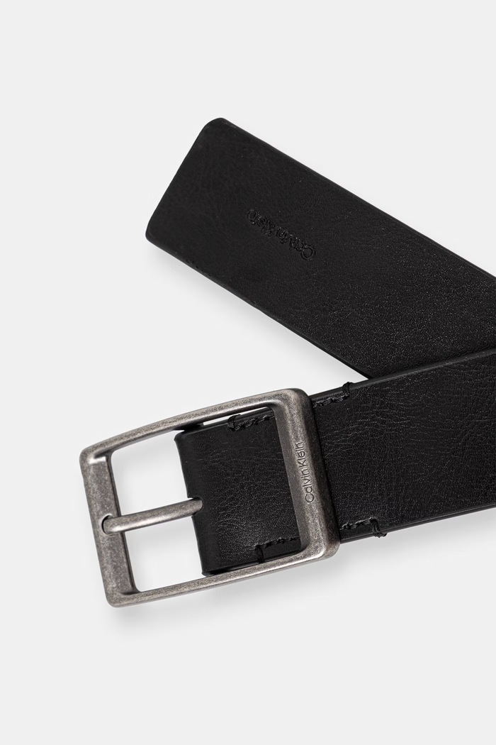 Calvin Klein pasek męski skórzany LV04D7123G czarny AW26