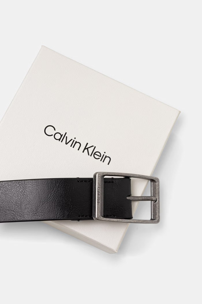 Akcesoria Calvin Klein pasek męski skórzany LV04D7123G czarny