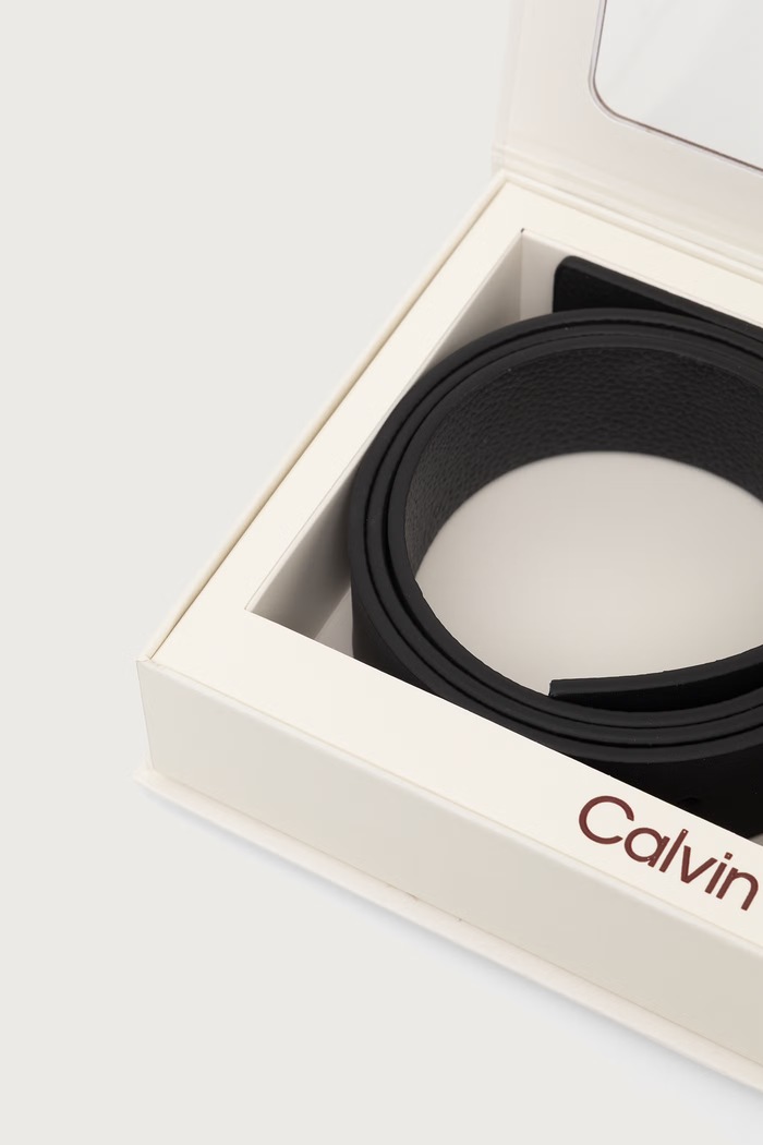 Αξεσουάρ Calvin Klein Ζώνη διπλής όψης ανδρική δερμάτινη LV04D0025G μαύρο