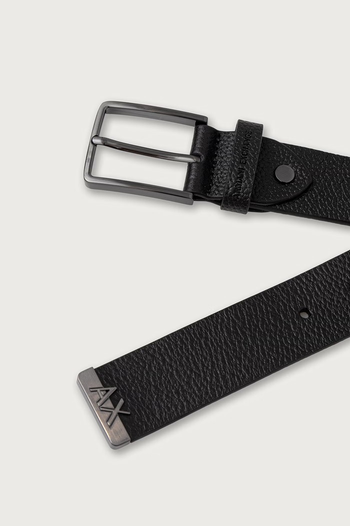 Armani Exchange opasok pánsky kožený XM003632.AF26730 čierna AW26