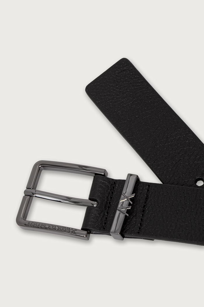 Armani Exchange opasok pánsky kožený XM003386.AF26716 čierna AW26