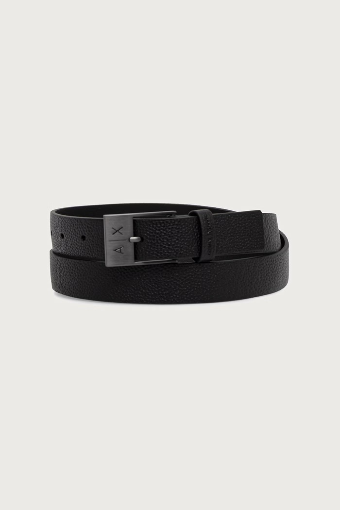 Armani Exchange opasok pánsky kožený čierna XM003189.AF26724