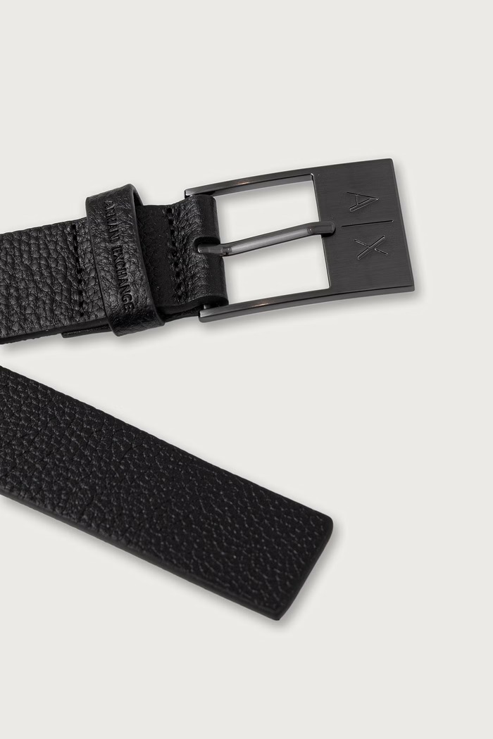 Armani Exchange opasok pánsky kožený XM003189.AF26724 čierna AW26
