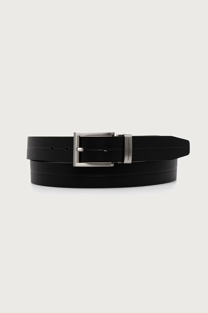 Armani Exchange opasok pánsky kožený čierna XM003049.AF26207