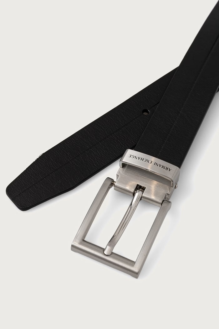 Armani Exchange opasok pánsky kožený XM003049.AF26207 čierna AW26