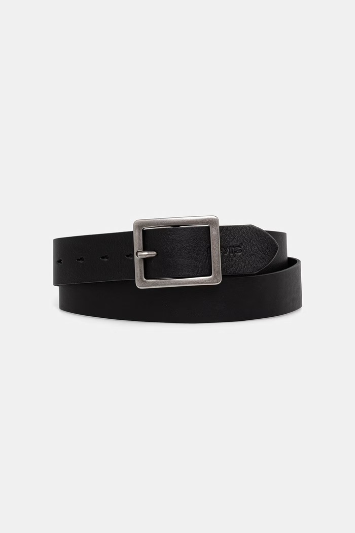 Levi's pas moški usnjeni MASON CENTERBAR črna 007YW