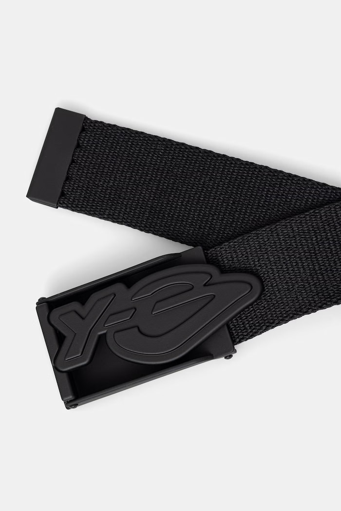 Y-3 LOGO BELT pasek pleciony męski KS8133 czarny AW26