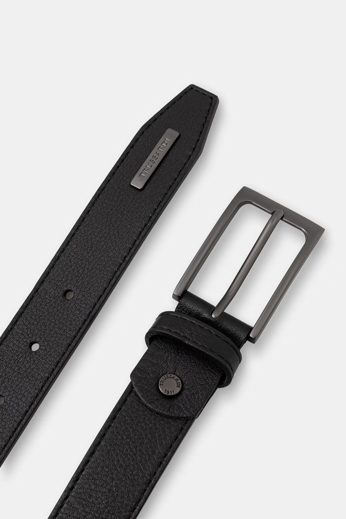 Trussardi pasek męski skórzany B322B100073N czarny AW26