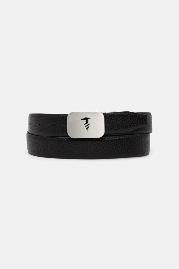 Trussardi pasek męski skórzany czarny B346B000043N