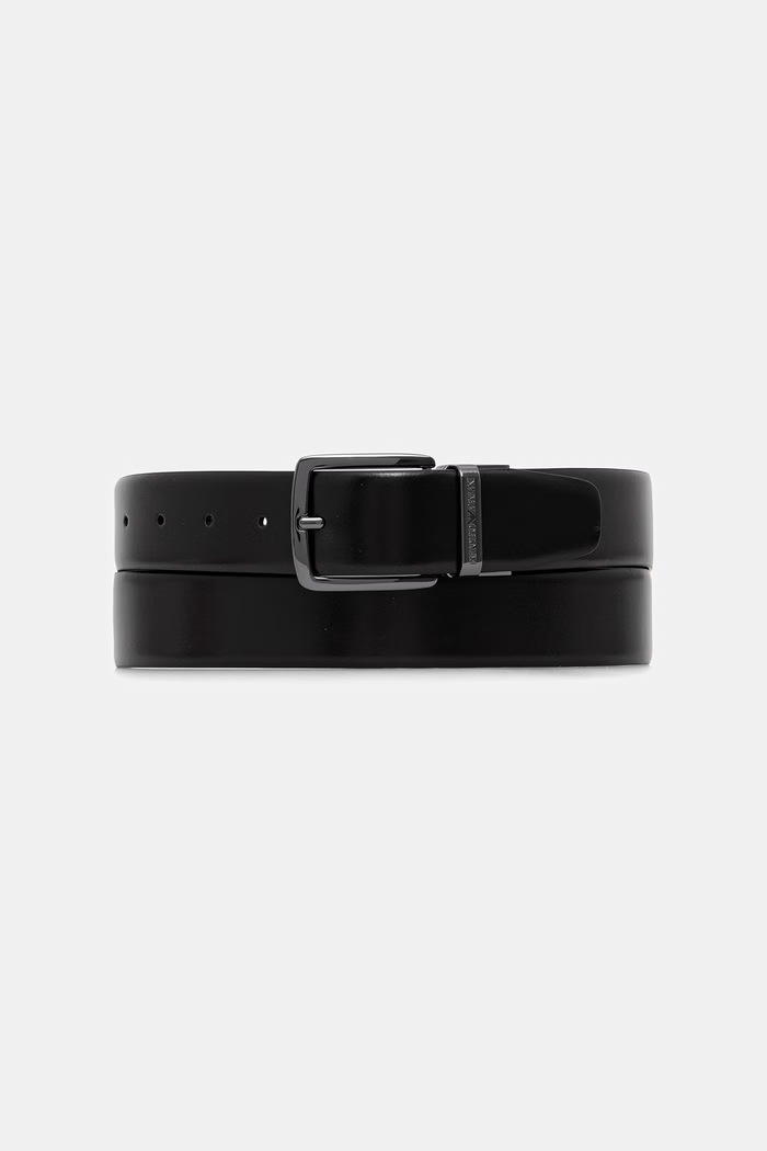 Emporio Armani pasek dwustronny męski skórzany Y4S576.Y748I brązowy AW26