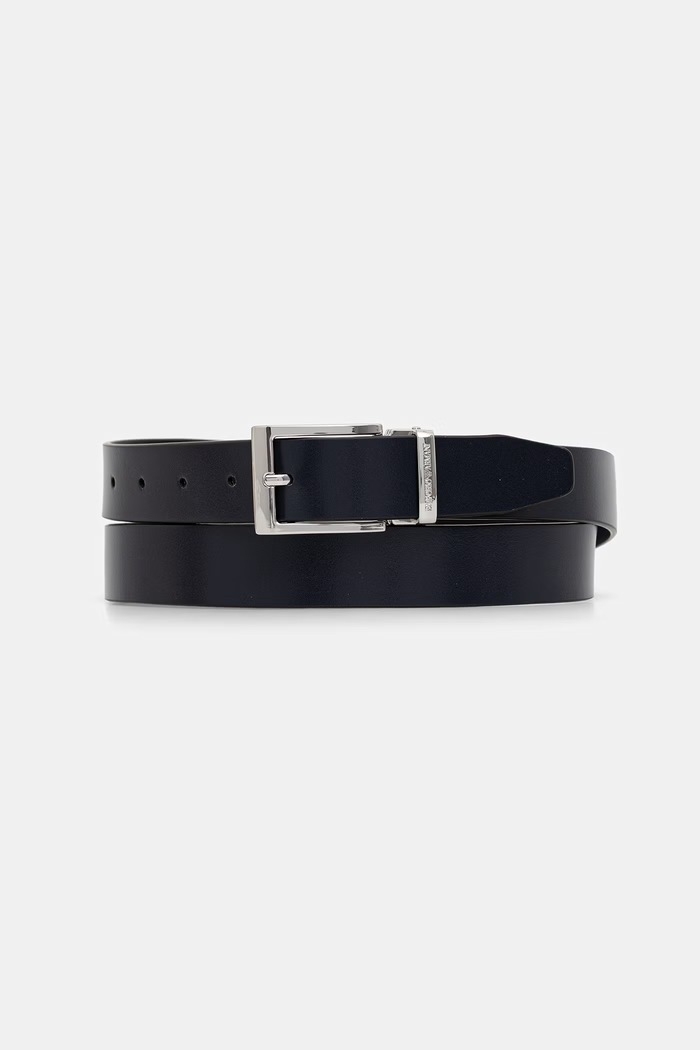 Emporio Armani pasek męski skórzany czarny EM007192.AF29183