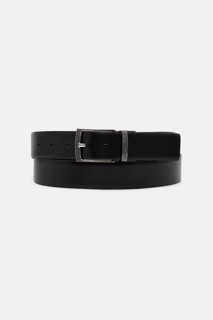 Emporio Armani pasek dwustronny męski skórzany EM003703.AF19586 czarny AW26