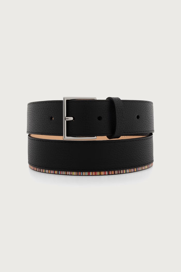 Paul Smith Pasek męski skórzany czarny M1A.8254.BINSTE