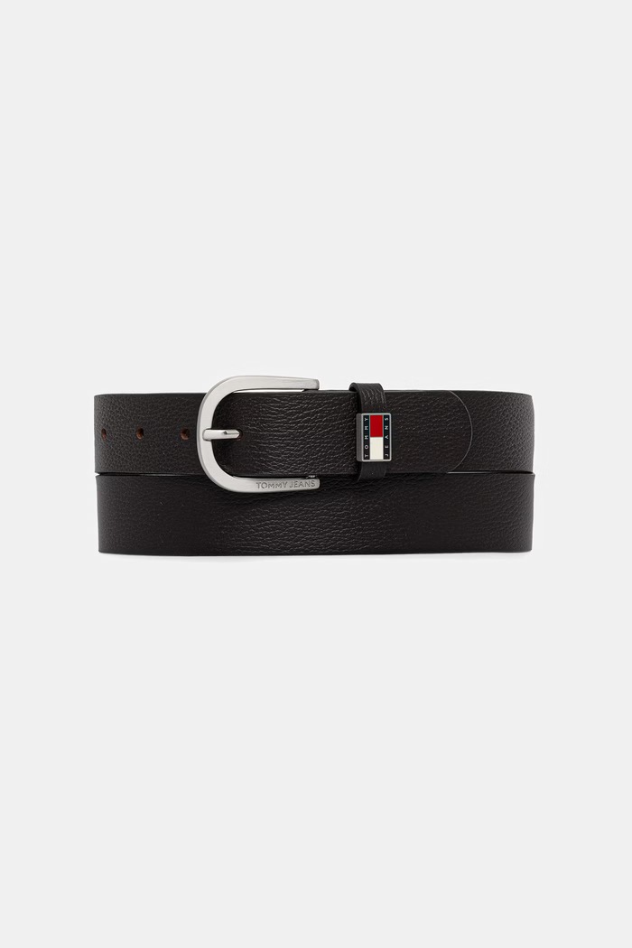 Tommy Jeans ζώνη ανδρική δερμάτινη καφέ AM0AM14461