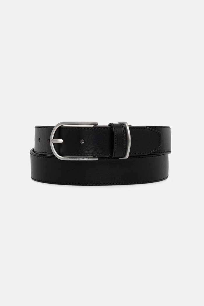 Tommy Hilfiger curea pentru bărbați, din piele negru AM0AM14390