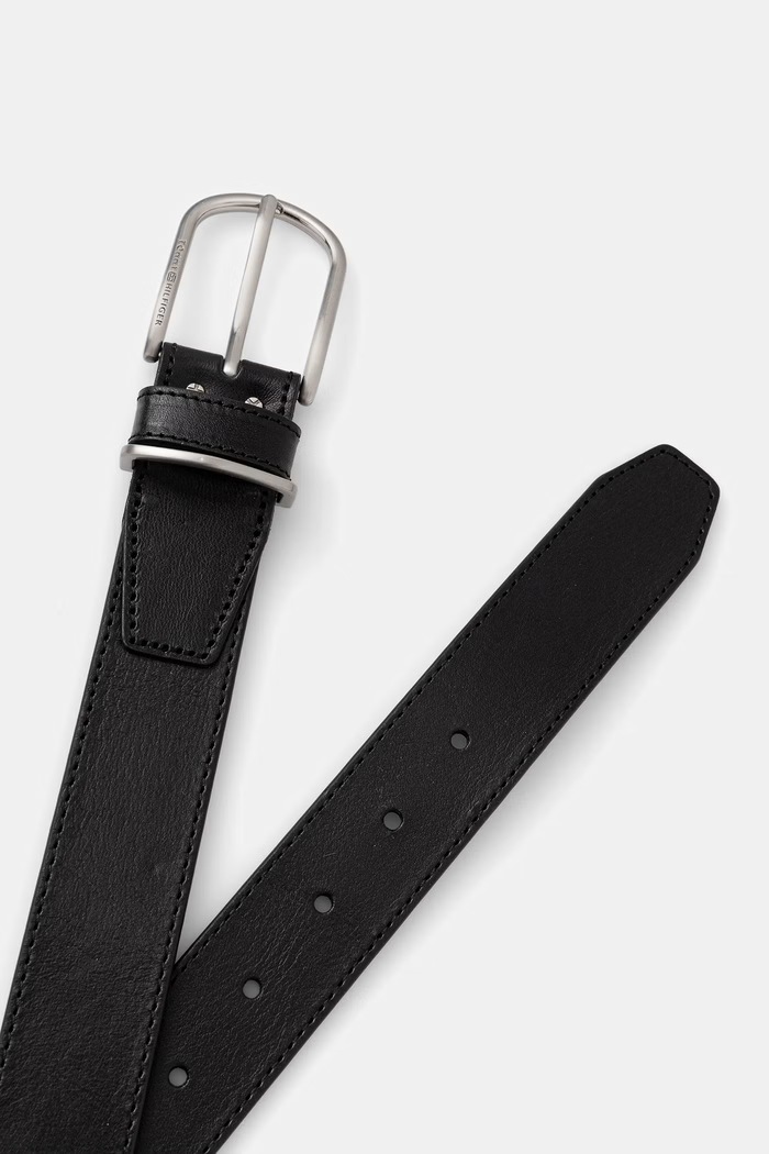 Tommy Hilfiger curea pentru bărbați, din piele AM0AM14390 negru AW26