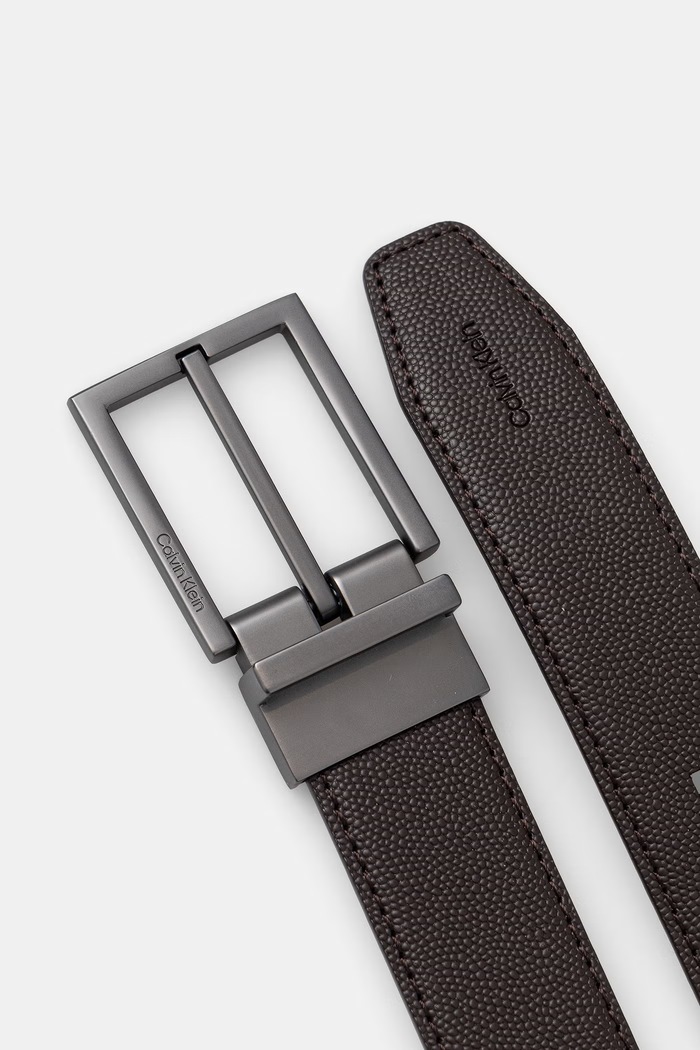 Calvin Klein pasek męski skórzany LV04D7107G brązowy AW26