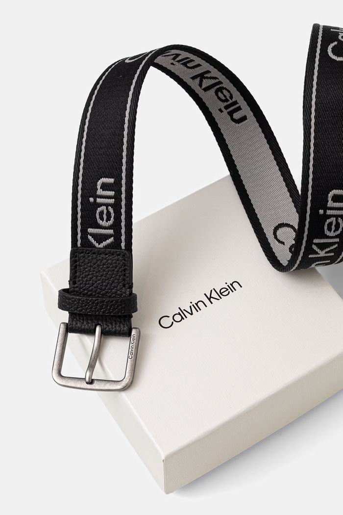 Akcesoria Calvin Klein pasek męski LV04D7101G czarny
