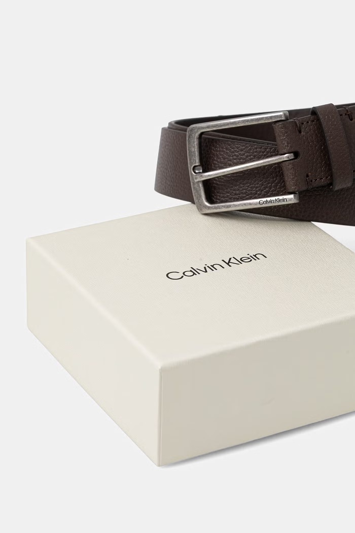 Calvin Klein pasek męski skórzany LV04D7095G brązowy AW26