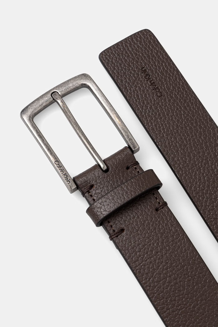Akcesoria Calvin Klein pasek męski skórzany LV04D7095G brązowy