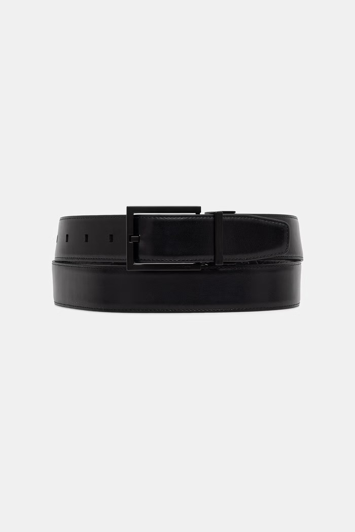 Calvin Klein obojstranný opasok pánsky kožený LV04D7059G čierna AW26