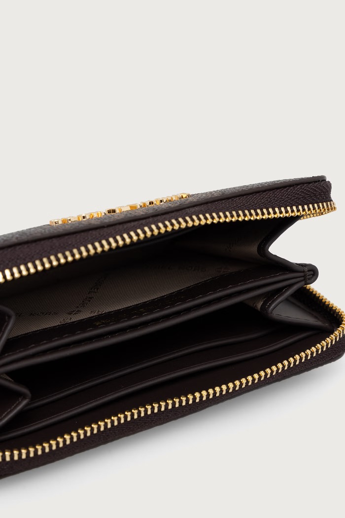 Akcesoria MICHAEL Michael Kors Portfel damski z imitacji skóry 32F6GJ6D0B brązowy