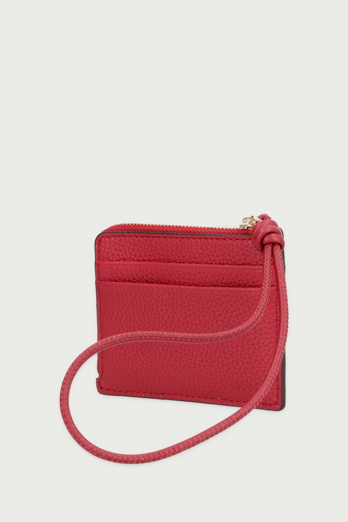 MICHAEL Michael Kors Etui na karty damskie skórzane 32S6GJ6W1L bordowy AW26