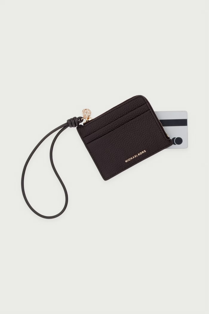 Etui na karty damskie skórzane MICHAEL Michael Kors 32S6GJ6W1L brązowy