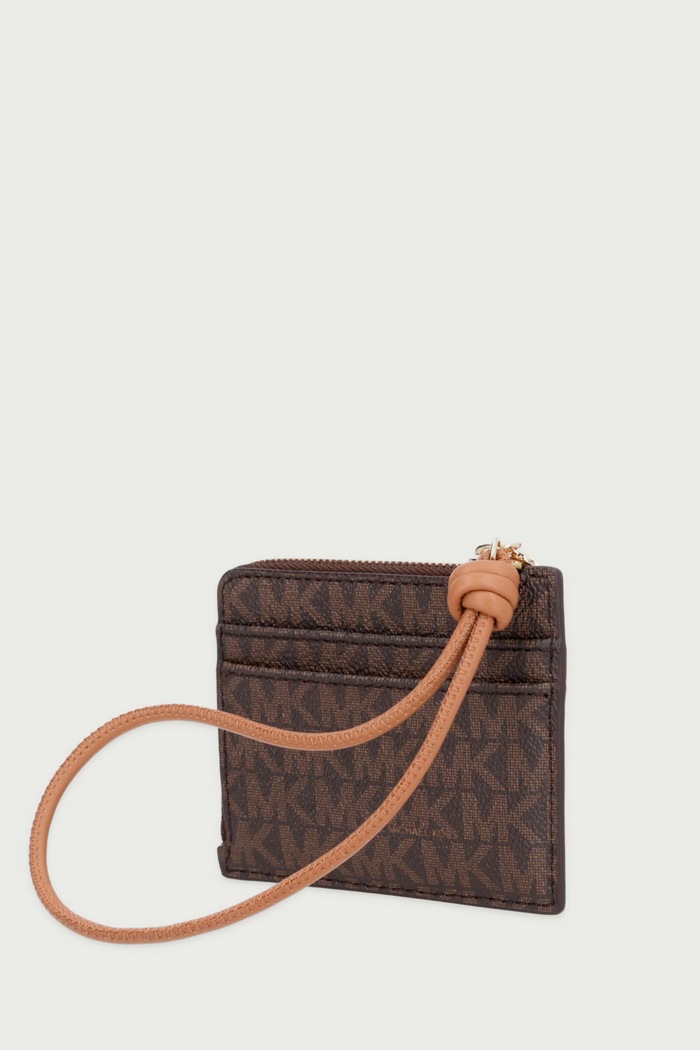 MICHAEL Michael Kors Etui na karty damskie z imitacji skóry 32S6GJ6W0B brązowy AW26