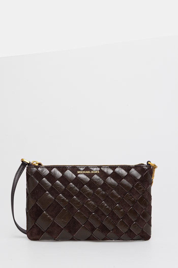 MICHAEL Michael Kors Kopertówka na ramię damska zamszowa brązowy 32F6AJ6F6S