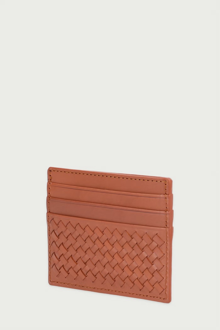 Dragon Diffusion Etui na karty damskie skórzane DGW68051 brązowy AW26