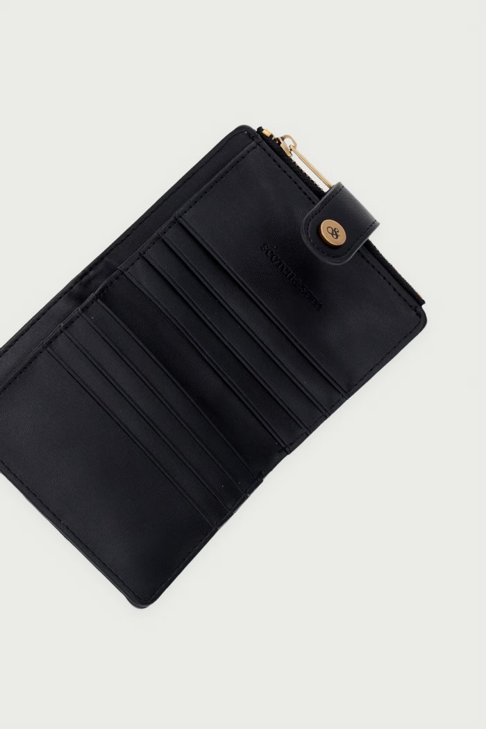 Akcesoria Scotch & Soda Portfel damski z imitacji skóry SCSW0039 czarny